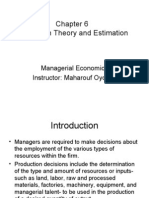 Managerial Economics (Chapter 6)