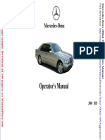 Mercedes Benz 300sd 1993 Operators Manual