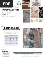 Dosificaciòn de Mortero en 1M3