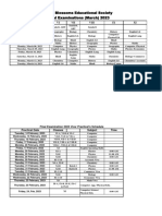 Datesheet 11th ERP