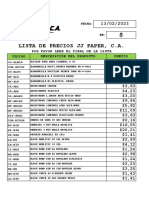 Lista de Precios B en $ Al 13-02-2023