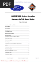 Ford 2003 My Obd System Operation