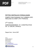 Pompe Fonctionnant en Turbine Avec Rêglage Du Débit (PAT-Francis) - 4ème Partie-Dimensionnement Et Construction de La Bâche Spirale