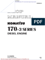 Komatsu 170 3 Series Diesel Engine Shop Manual