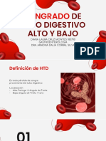 Sangrado de Tubo Digestivo Alto y Bajo