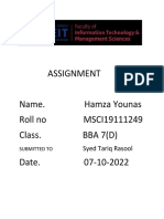 Logistic and Transportatio Hamza Younas