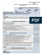 Ficha de Monitoreo y Acompañamiento de Tutoría 2022