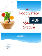 Chapter 4 Food Safety and Quality System