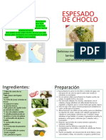 Diptico, Espesado Choclo