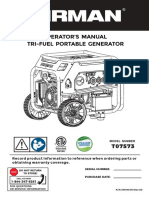 Operator'S Manual Tri-Fuel Portable Generator