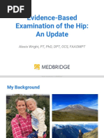 Evidence-Based Examination of The Hip An Update