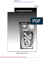 Nissan Official Training Manual Transmission Service