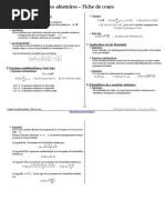 Variables Aleatoires Fiche Cours