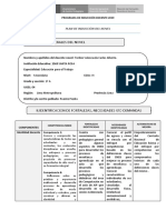 Plan de Inducción Personalizado Toribio Valenzuela Carlos Alberto II Bloque