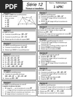 Serie 12 Vecteurs Et Translation