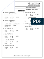 Alg - 5° - Radicacion - Tarea