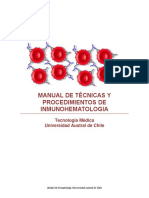 Manual de Técnicas y Procedimientos de Inmunohematología 2020