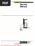 Clark SM 576 Service Manual