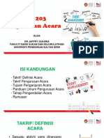 Pengurusan Acara 1