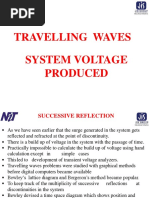 Determination of Voltage Produced by Travelling Waves