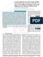 Determine The Efficiency of Two Different Methods Used For The Extraction of Polyphenols From Moringa Oleifera Leaves