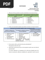 Cuestionario 1 - Infecciones Gastrointestinales