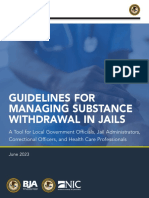 Guidelines For Managing Substance Withdrawal in Jails