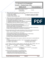 Unit Test-1 - Chemical Basis of Life