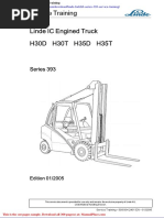 Linde Forklift Series 393 Service Training