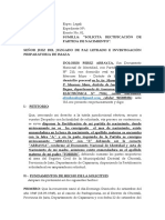 Demanda de Rectificacion de Partida de Nacimiento