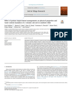 Effect of Pasture Improvement Managements On Physical Properties and Water Content Dynamics of A Volcanic Ash Soil in Southern Chile