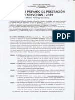 Conntrato Privado de Prestacio de Servicion 2022