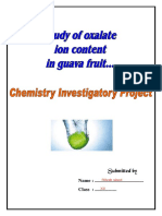 Chemistry Project XII