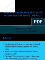 Flexible Grouping Strategies To Enhance Reading Literacy