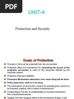 Unit 4 - Lecture Protection and Security