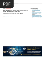 Multi-Group Cross Section Library Generation For HTGR Lattice Physics Code XPZ