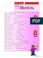 Indefinite Pronouns