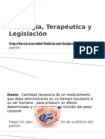 Posología, Terapéutica y Legislación