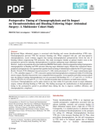 Postoperative Timing of Chemoprophylaxis and Its Impact On Thromboembolism and Bleeding Following Major Abdominal Surgery: A Multicenter Cohort Study