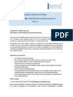 Bases Convocatoria Presencial 2023