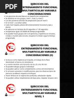 Ejercicios Del Entrenamiento Funcional Multiarticular Variable Concideraciones