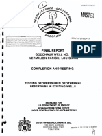 Final Report Godchaux Well n1 Completion and Testing