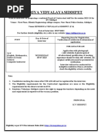 Walk-In-Interview For Preparing A Panel of Contractual Staff For The Session 2023-24