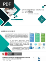 Entidades Estatales Con ISO 9001