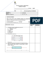 Evaluación Sumativa N° 1 Tercero Medio III