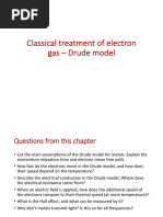 Classic Drude Model. SSPH For LT