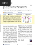 Chiral Ligand-Induced Structural Transformation of LowDimensional Hybrid Perovskite For Circularly Polarized