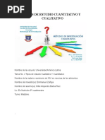 Tipos de Estudio Cuantitativo y Cualitativo