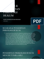 Sejarah & Pengertian Psikologi Hukum