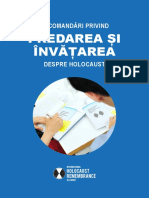 Recomandări Privind Predarea Şi Învățarea Despre Holocaust